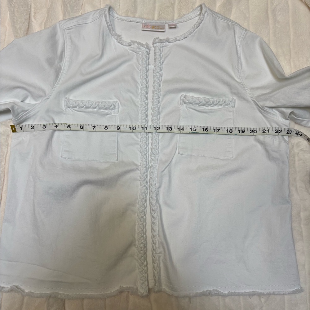 White Open Front jacket - Picture 6 of 9